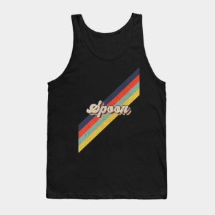 retro vintage color Spoon Tank Top